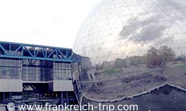 Museum Cite des sciences Paris und 360° Kino la Geode