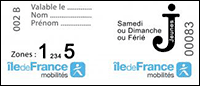 Metro Paris Ticket Jeunes week-end