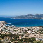 Luftbild Blick auf Calvi