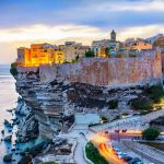 Bonifacio bei Sonnenuntergang