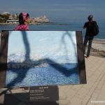 Blick auf Antibes mit Claude Monet Gemälde