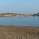 Blick auf Calvi vom Strand