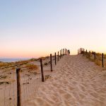 Düne bei Sonnenuntergang bei Cap-Ferret