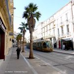 Altstadt von Montpellier mit Strassenbahn