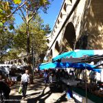 Wochenmarkt am Aquädukt St. Clement - Montpellier