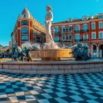 Brunnen Fontaine du Soleil in Nizza