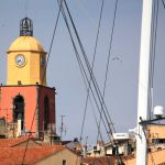 Blick auf den Kirchturm Saint-Tropez