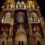 Straßburger Münster bei Nacht