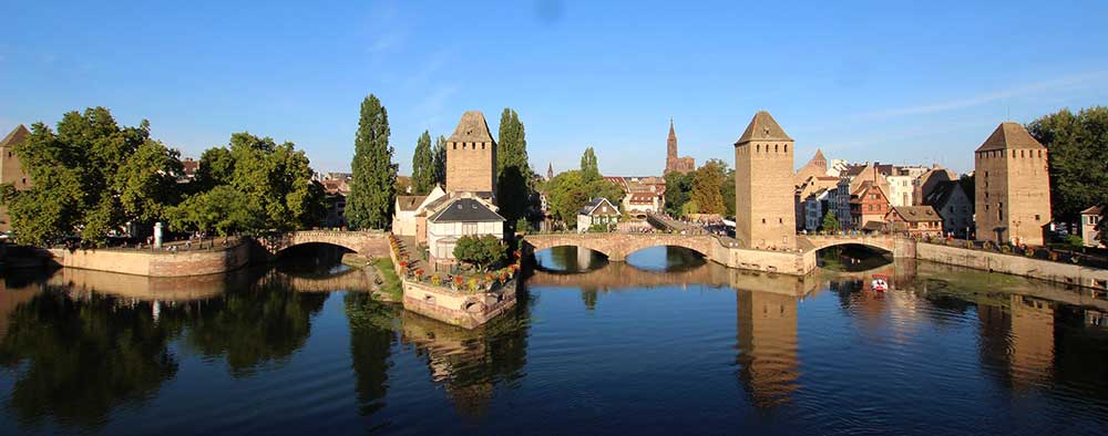 gedeckte Brücken in Straßburg