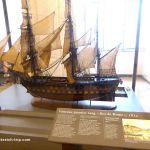 Modell des Segelschiffs "Roi de Rome"