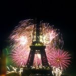 Feuerwerk am 14 Juli am Eiffelturm