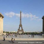 Blick vom Trocadero auf den Eiffelturm