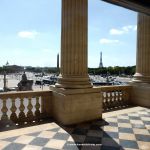 Blick auf den Place de la Concorde vom Hôtel de la Marine