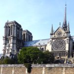 Sicht von der Seine auf Notre Dame  