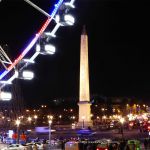 Place de la Concorde nachts an Weihnachten Riesenrad