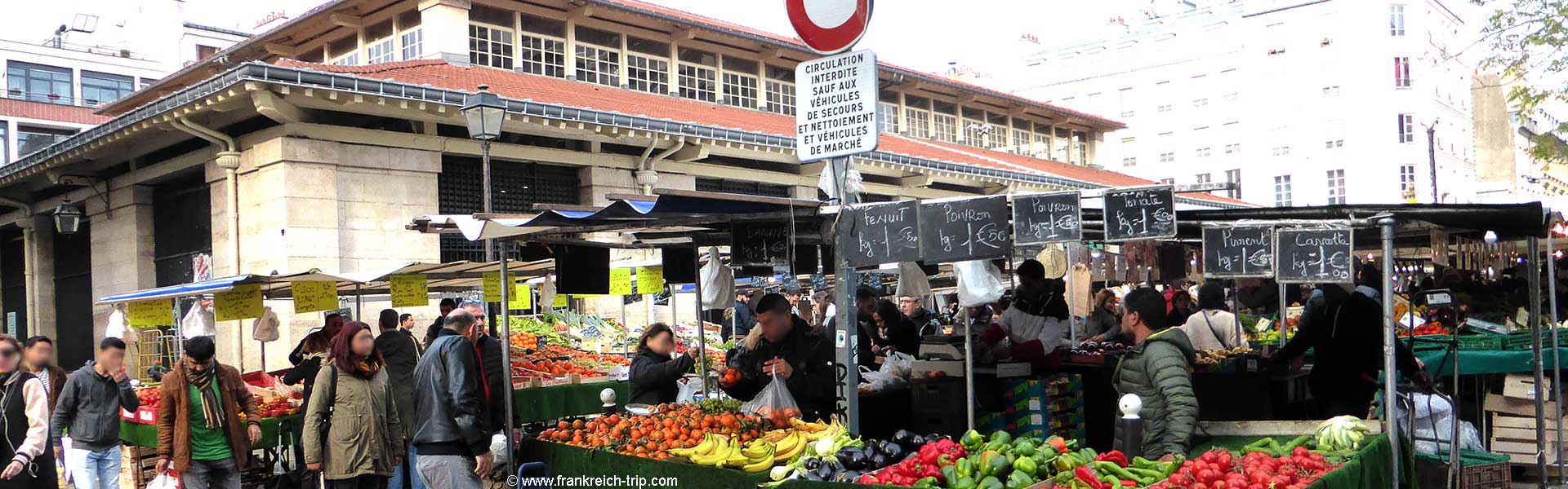 Lebensmittelmarkt Paris Marché d'Aligre