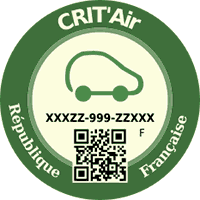 Plakette CRIT'Air 0