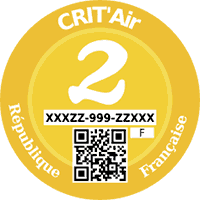Plakette CRIT'Air 2