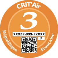 Plakette CRIT'Air 3