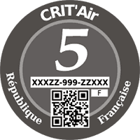 Plakette CRIT'Air 5