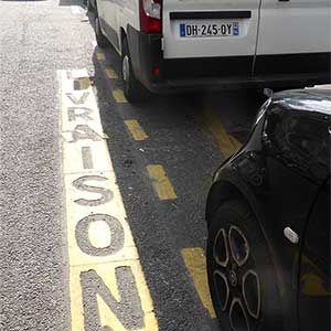 Lieferantenparkplatz Paris